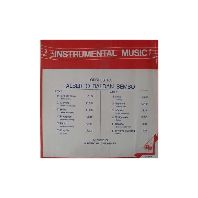 Alberto Baldan Bembo - Instrumental Music LP. 88126