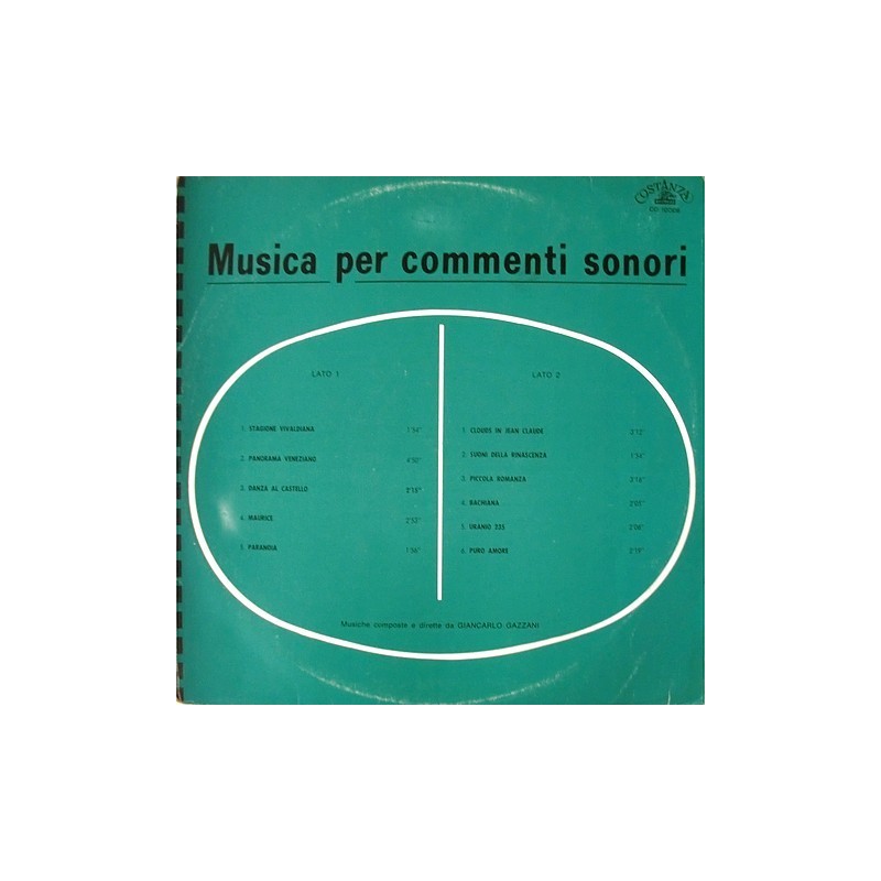 Giancarlo Gazzani - Musica per commenti sonori CO 10006