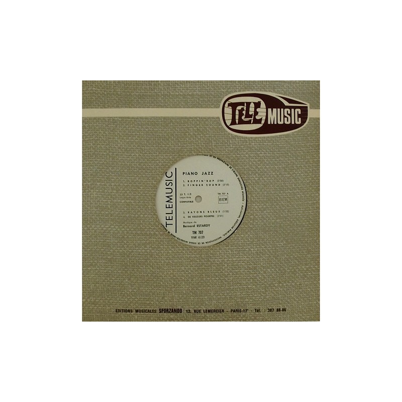 Bernard Estardy - Piano Jazz TM 707