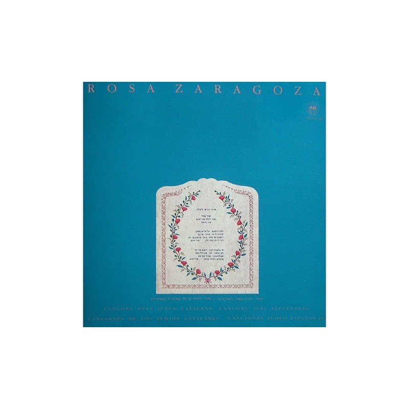 Rosa Zaragoza - Canciones de los judios Catalanes SED 5041