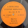  Wiener - 3. Berliner Dichterworkshop F 65.040