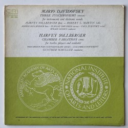 M. Davidovsky / H. Sollberger - Three Synchronism CRI 204