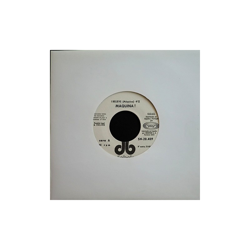 Maquina - I believe / thank you SN-20.409