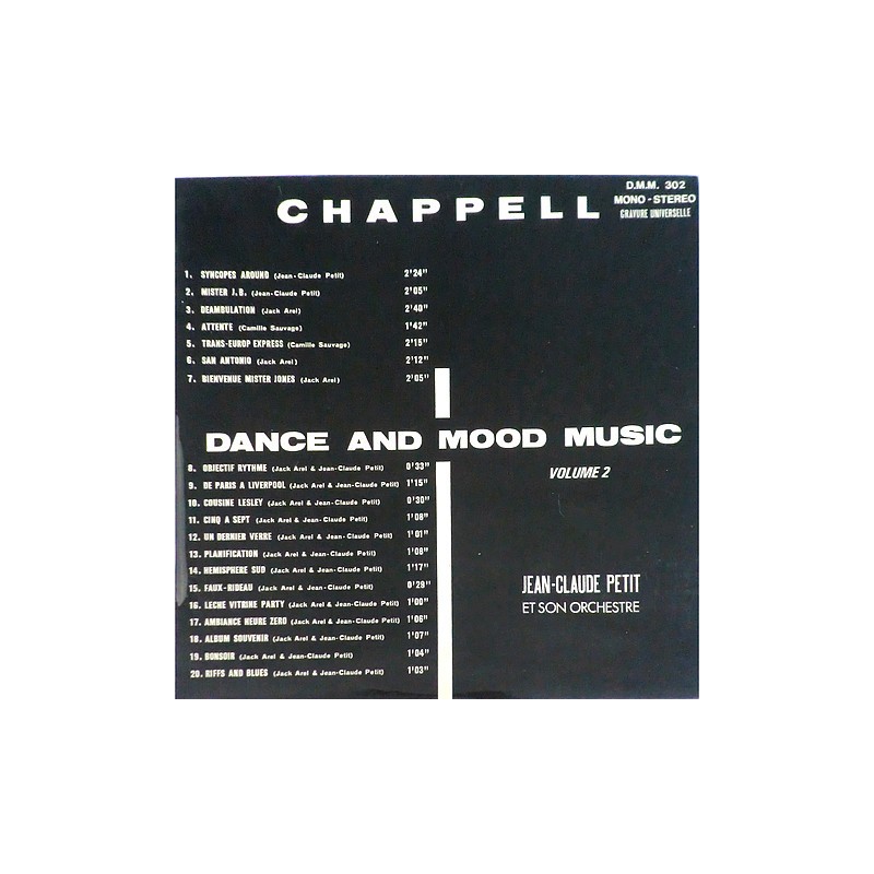 Jean-Claude Petit - Dance and mood music Volume 2 D.M.M. 302