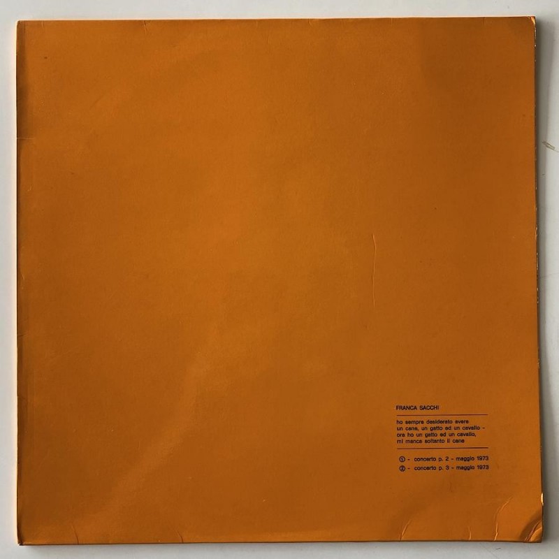 Franca Sacchi - Ho Sempre…. F.S. 001