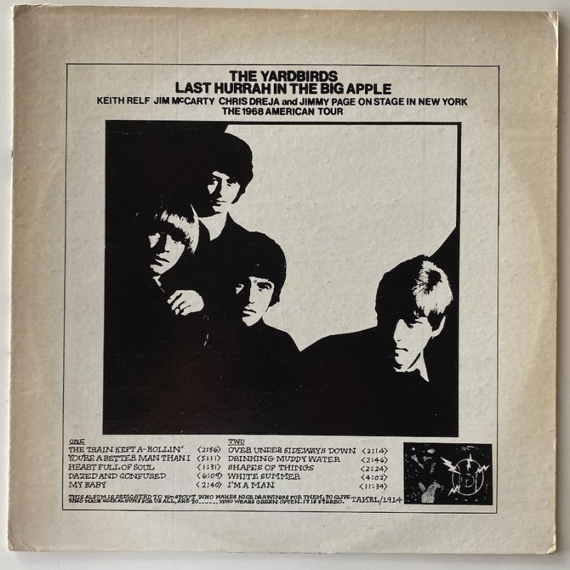 Yardbirds - Last Hurrah in the Big Apple TAKRL 1914