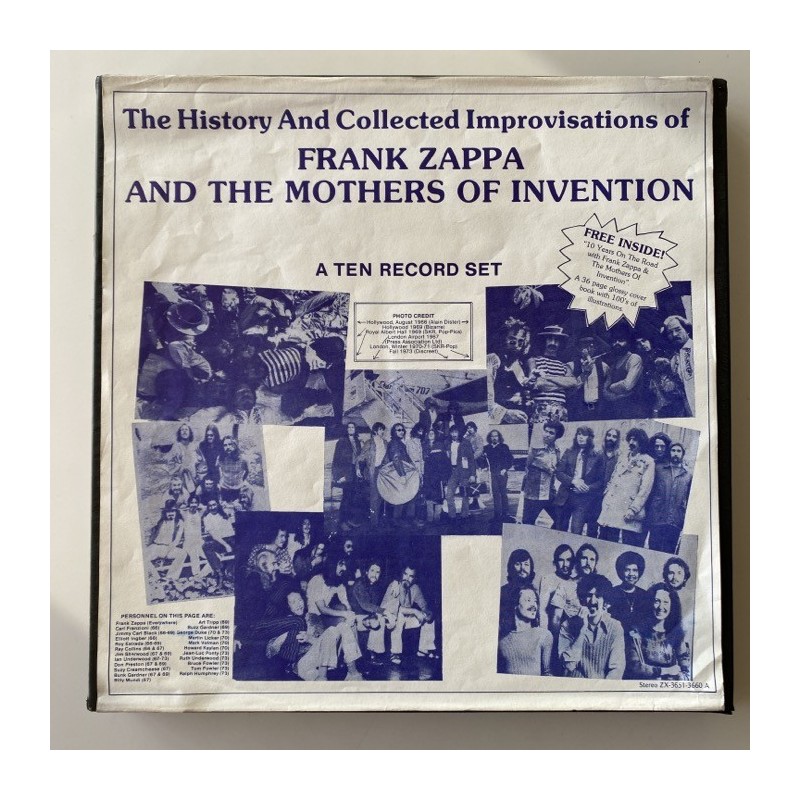Zappa / Mothers - The History and Collected Improvisations ZX-3651-3660