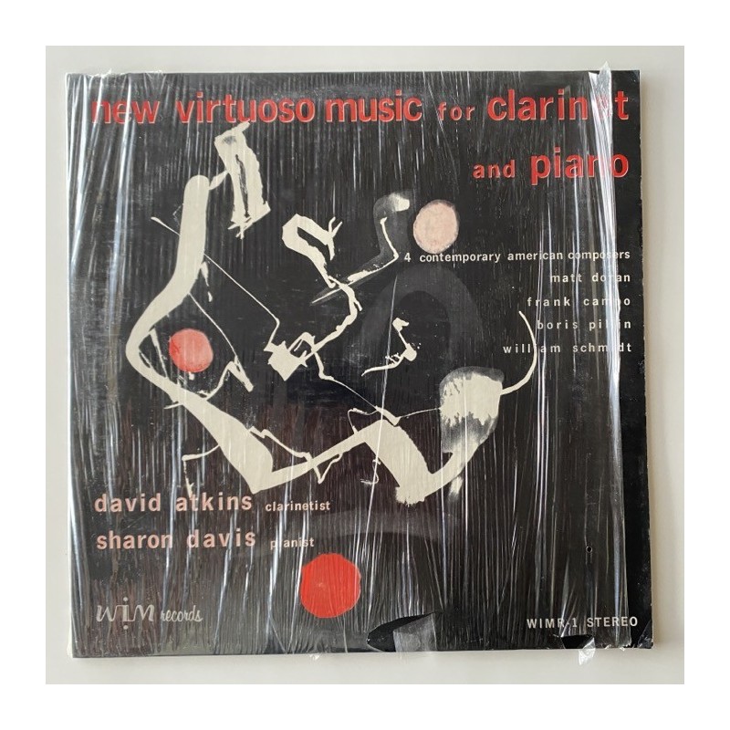 David Atkins / Sharon Davis - New Virtuoso Music for clarinet and Piano WIMR-1