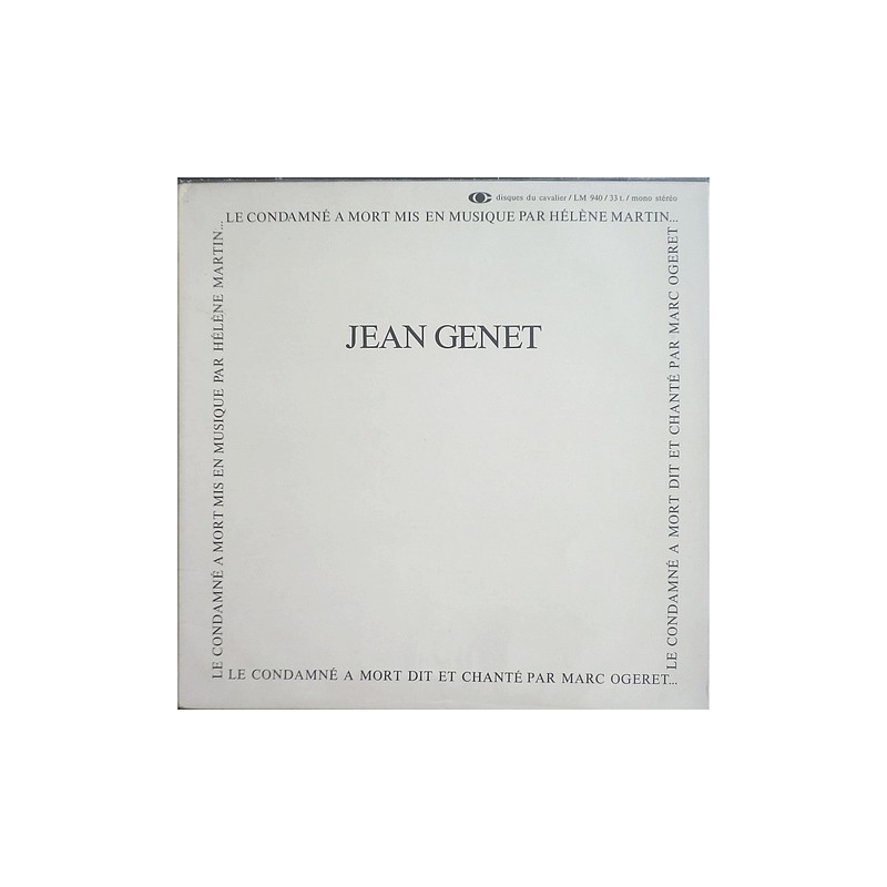 Jean Genet - Le condamne a mort LM 940
