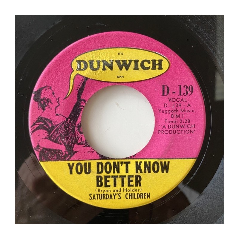 Saturday’s Children - You don’t know better D-139