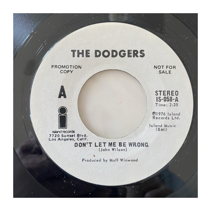 The Dodgers - Don’t let me be wrong IS-058