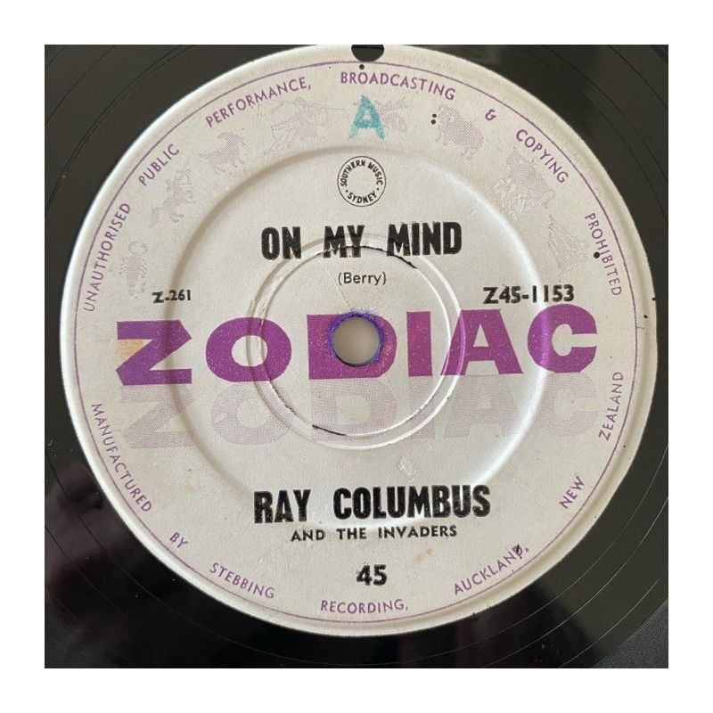 Ray Columbus and the Invaders - On My Mind Z45-1153