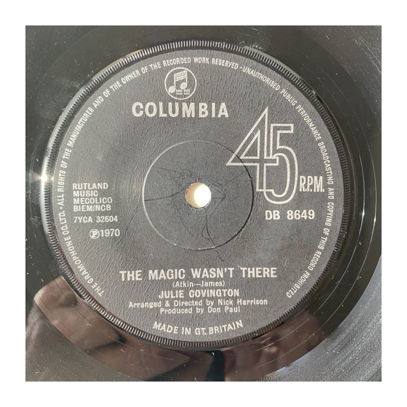 Julie Covington - The Magic Wasn’t there DB 8649