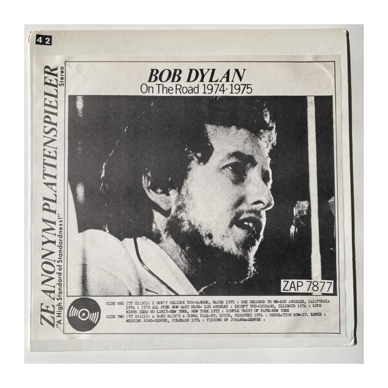 Bob Dylan - On the Road 1974/1975 ZAP 7877