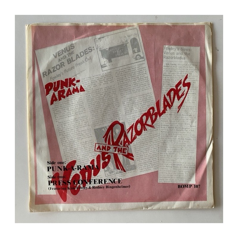 Venus and the Razorblades - Punk-A-Rama BOMP 107