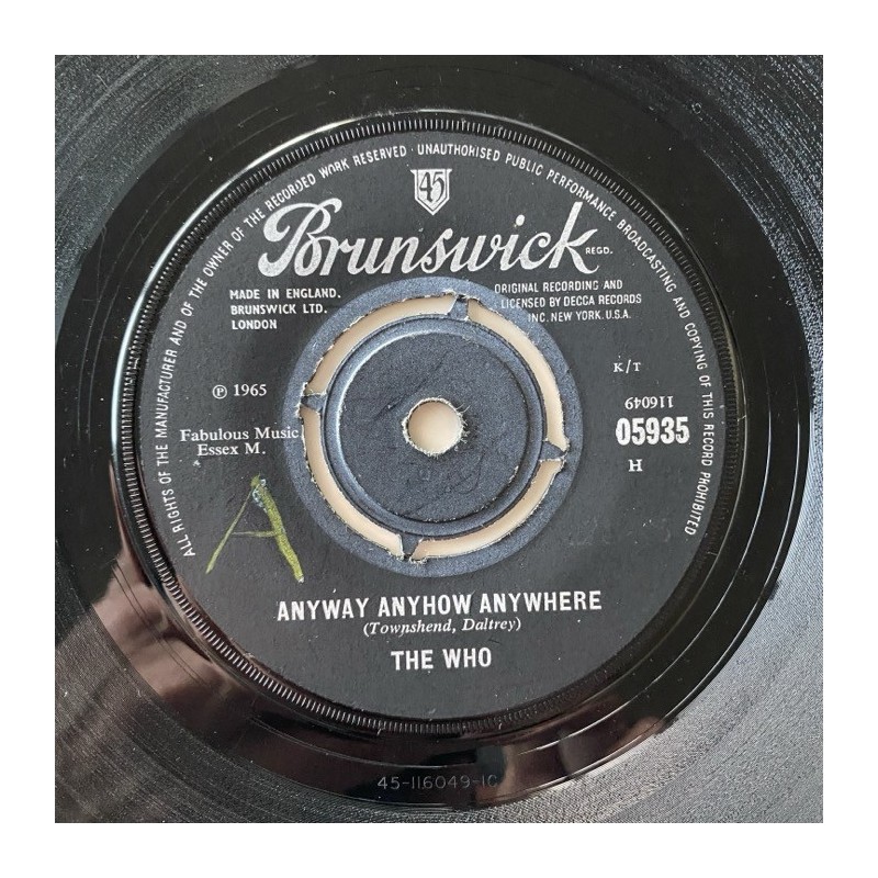 The Who - Anyway Anyhow Anywhere 05935