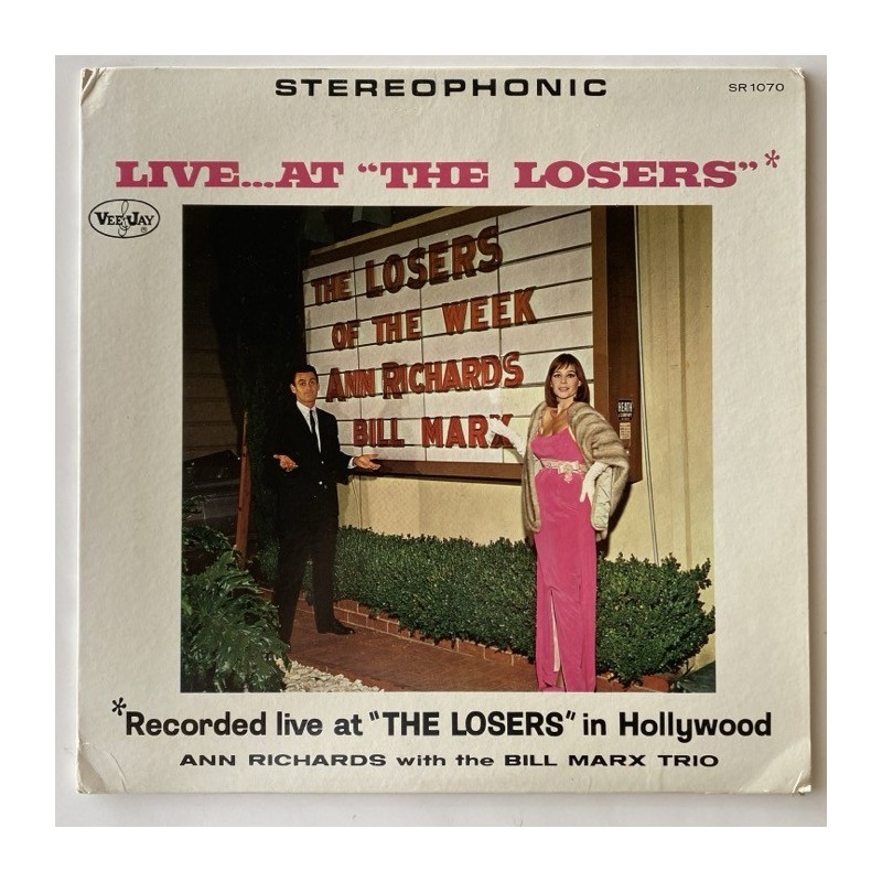 Ann Richards with the Bill Marx Trio - Live at the Losers VJLP1070