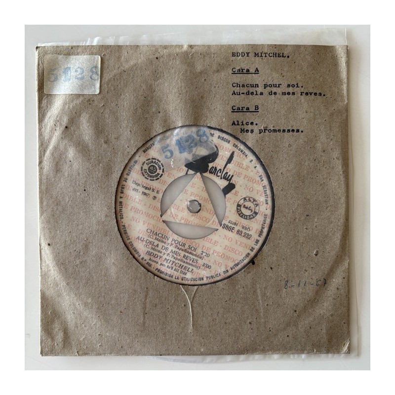 Eddy Mitchell - Chacun pour soi SBGE 83.232