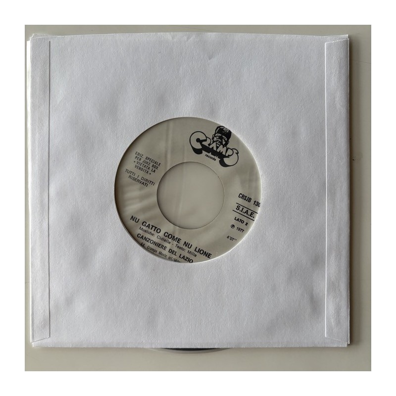 Eugenio Finardi / Canzoniere del Lazio - Affetto / Nu Gatto come nu Lione CRSJB 1301