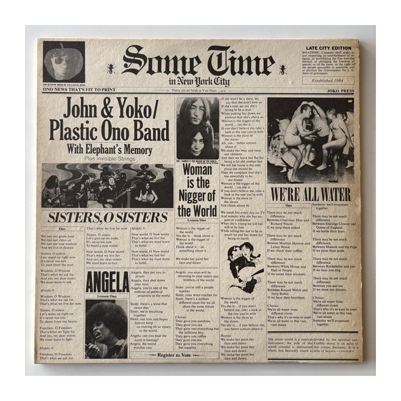 John Lennon / Yoko Ono / Plastic Ono Band - Some Time in New York City SVBB 3392
