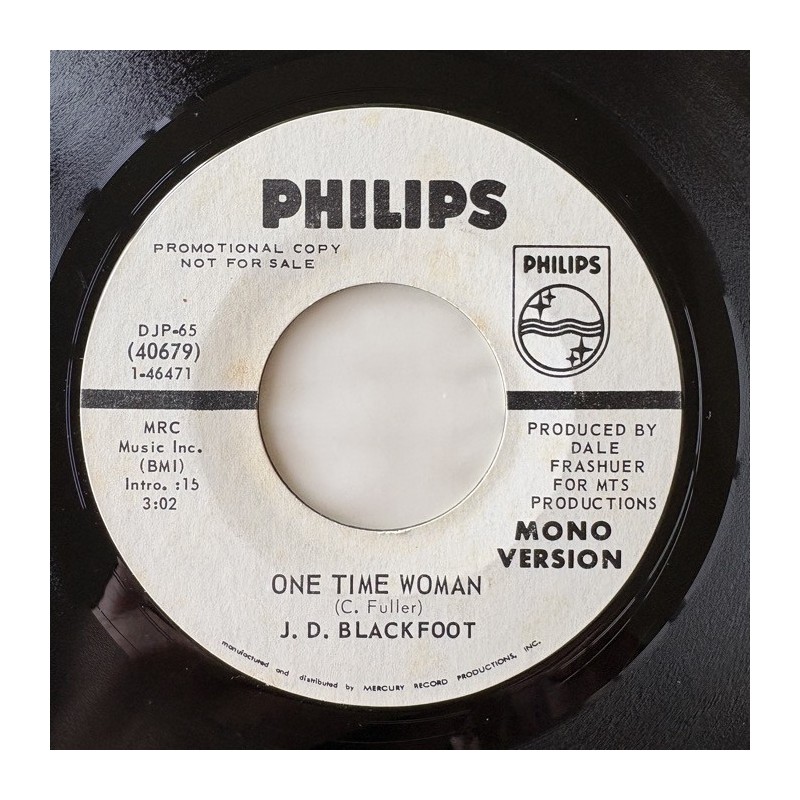 J. D. Blackfoot - One Time Woman DJP-65