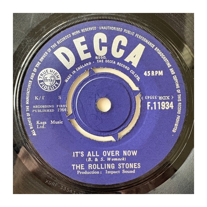Rolling Stones - It’s all over now F.11934